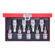 KS Tools Bussole TX CHROMEplus 1/2", foro, 9pz. TB20-TB60-3