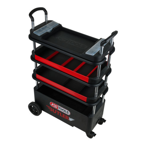 KS Tools BUTLER Servantes d‘atelier / chariot de montage, pliables, escamotables, verrouillable
