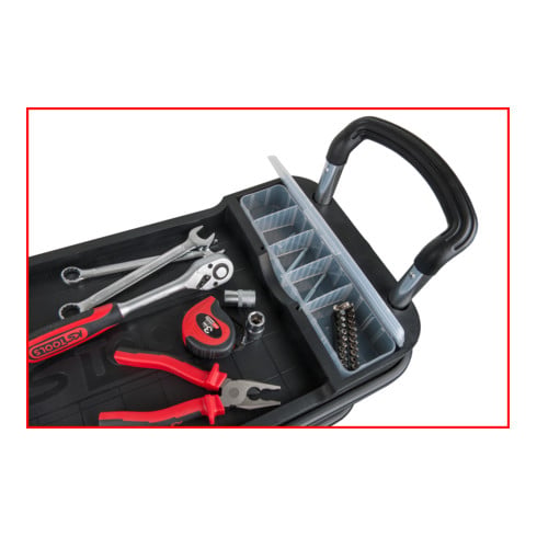 KS Tools BUTLER Werkzeugwagen / Montagewagen, klappbar, absenkbar und verschließbar