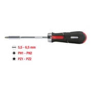 KS Tools Cacciavite a cricco Revolver 1/4", 7pz.-1