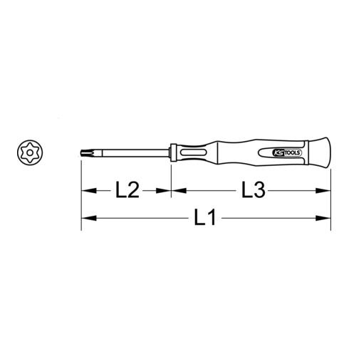 KS Tools Cacciavite di meccanica di precisione, TB