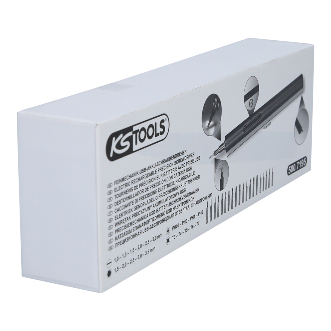 KS Tools Cacciavite di precisione elettrico con porta USB