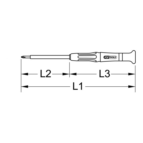 KS Tools Cacciavite di precisione isolato, PH