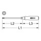 KS Tools Cacciavite ERGOTORQUE WOOD, PZ-3