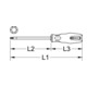 KS Tools Cacciavite ERGOTORQUEplus, T30, lunga-3