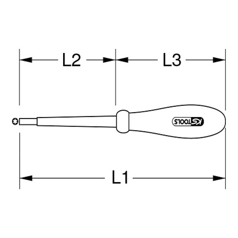 KS Tools Cacciavite isolato per viti TX