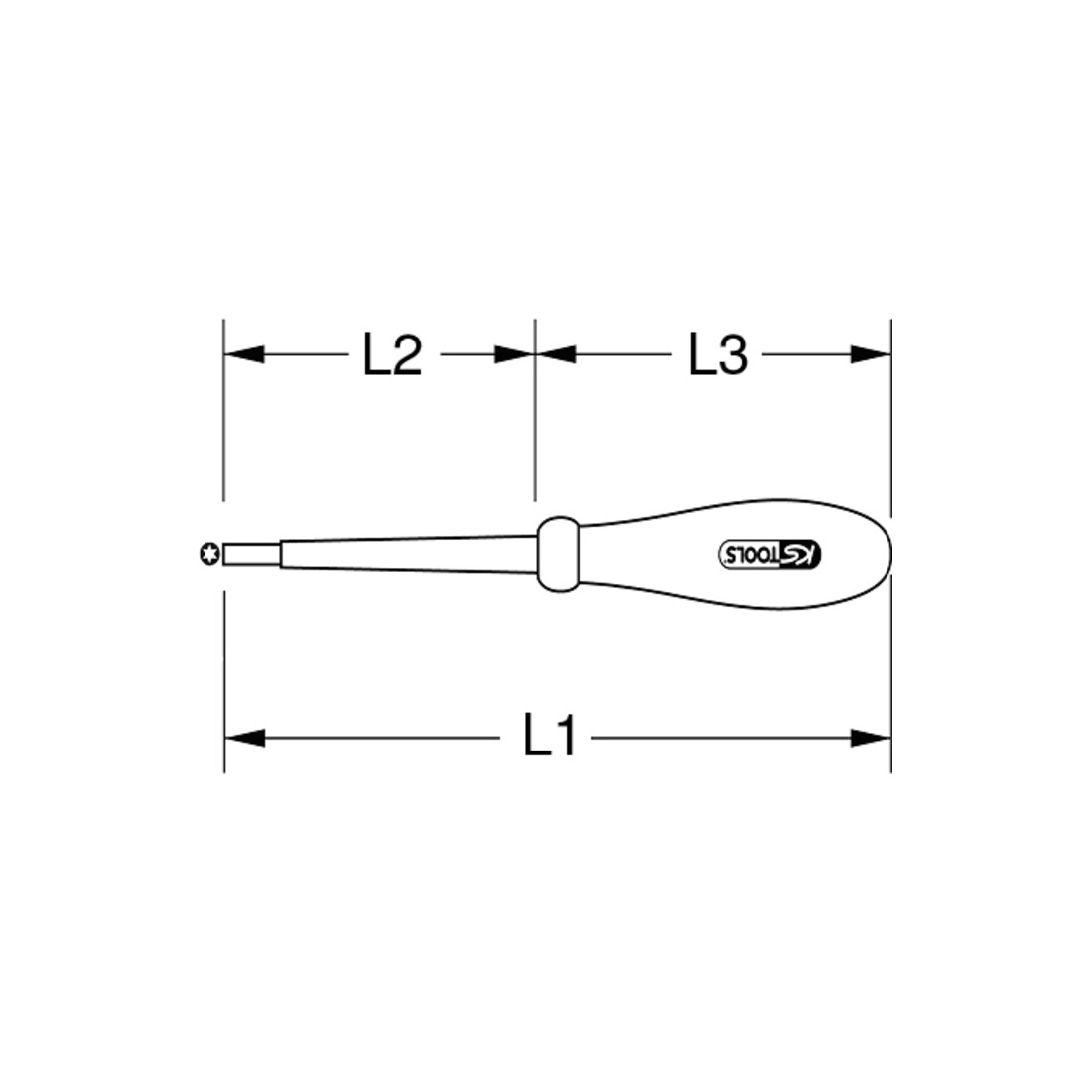 KS Tools Cacciavite isolato per viti TX
