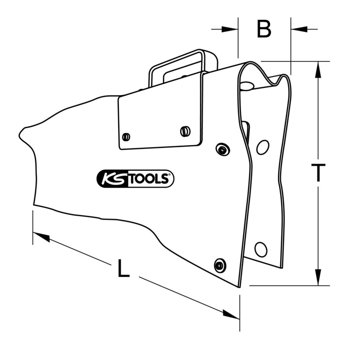 KS Tools Cache avec revêtement isolant pour baguette de fusibles