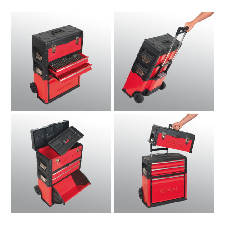 KS Tools Caisse à outils sur roue Plastique/tôle