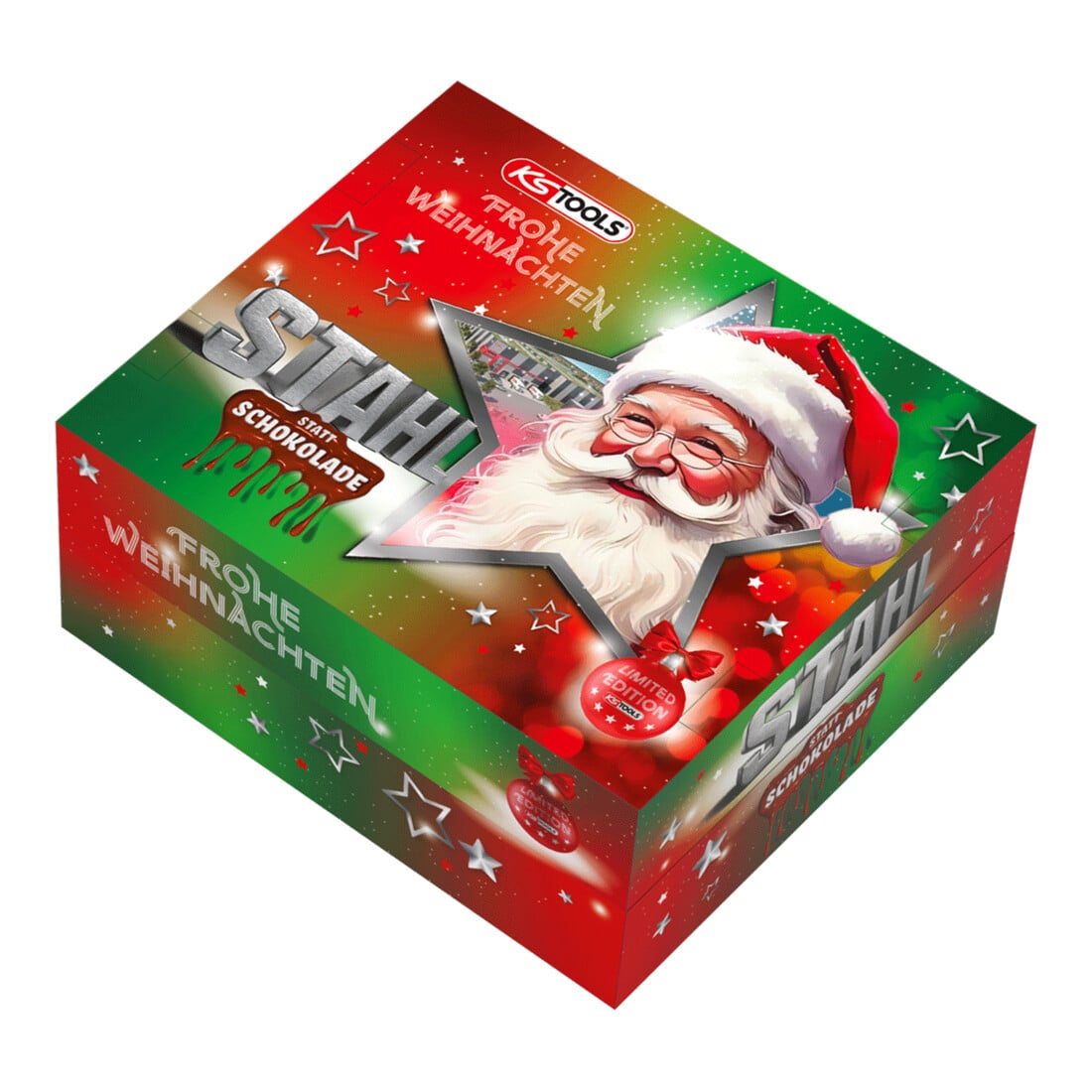KS Tools Calendrier de l'Avent 2025 avec set de tournevis à batterie 1/4 eMONSTER, 30 pcs
