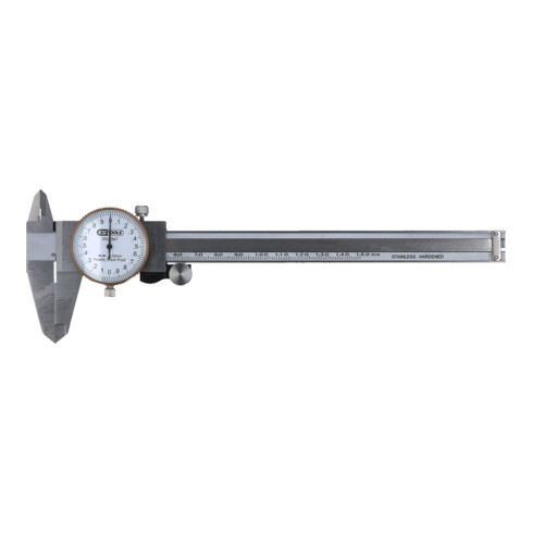 KS Tools Calibro a corsoio a quadrante, precisione misurazione +/-0,02