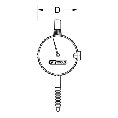 KS Tools Calibro a quadrante di precisione 0-10mm