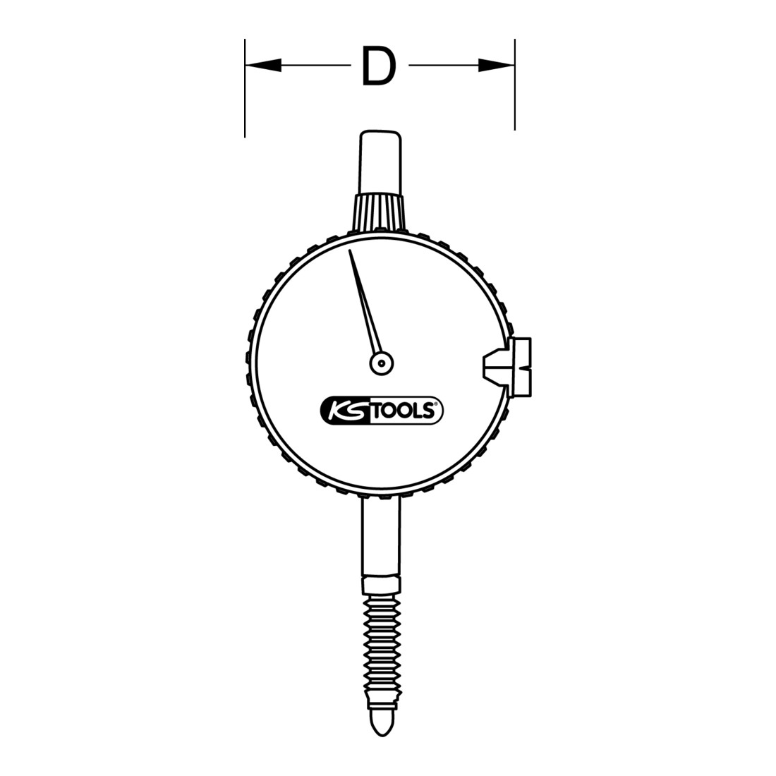 KS Tools Calibro a quadrante di precisione 0-10mm