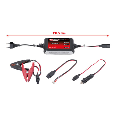 KS Tools Caricabatterie ad alta frequenza 12V SMARTcharger 2A