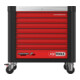 KS Tools Carrello da officina PERFORMANCEplus P25, nero/rosso, 8 cassetti-4