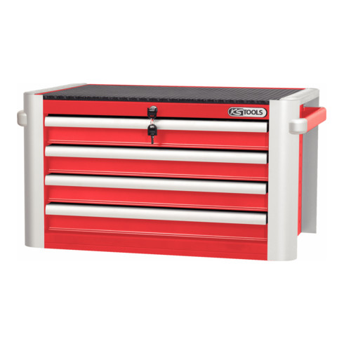 KS Tools Carrello da officina ULTIMATEline, rosso/argento