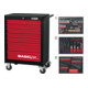 KS Tools Carrello portautensili BASIC nero-rosso con bit confezione STARTER-1