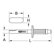 KS Tools carrosserie snijbeitel met handbeschermingshandgreep, 300mm-5
