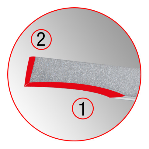 KS Tools carrosseriebeitel, 15° gebogen