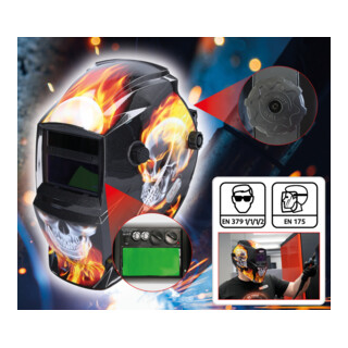 KS Tools Casco di protezione automatico per saldatori, modello Flame