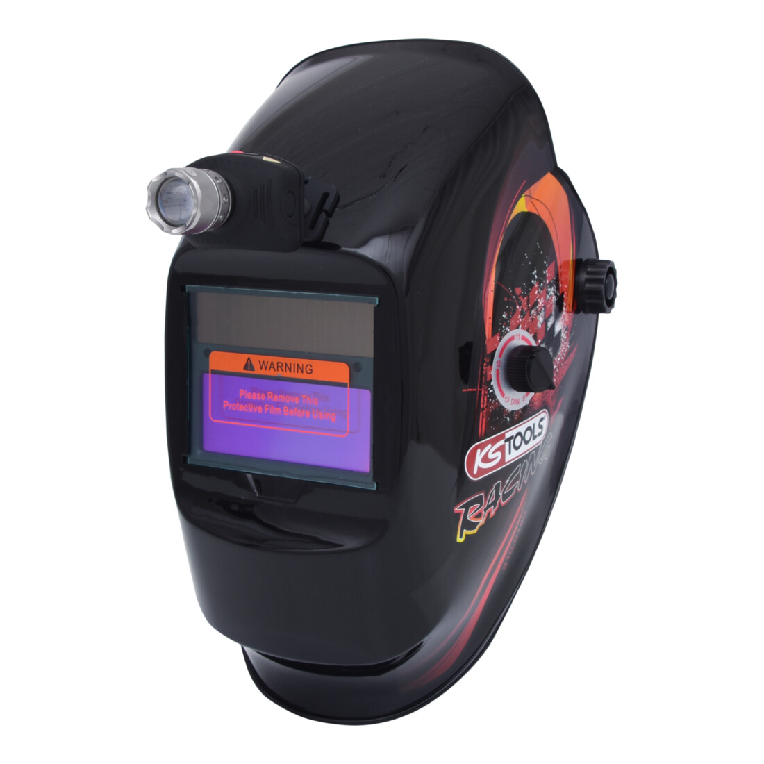 KS Tools Casco di protezione per saldatori con lampada integrata