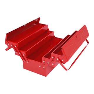 KS Tools Cassetta degli attrezzi in metallo con 5 scomparti, larghezza 200mm, altezza 190mm