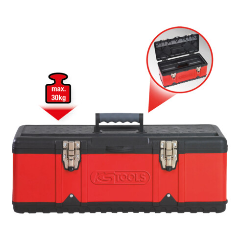 KS Tools Cassetta portautensili in lamiera di acciaio e plastica, 470x238x203mm