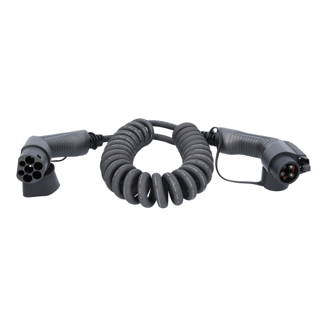 KS Tools Cavo di ricarica a spirale efuturo tipo 2 su connettore tipo 1, 1 fase, fino a 7,4 kW, 32A, 230V, modalità 3,5m