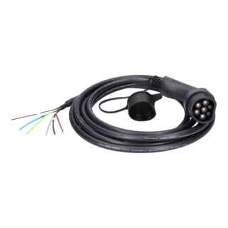 KS Tools Cavo di ricarica diritto efuturo, 3 fasi, fino a 11kW, 32A, 400V, modalità 3,5m, tipo 2