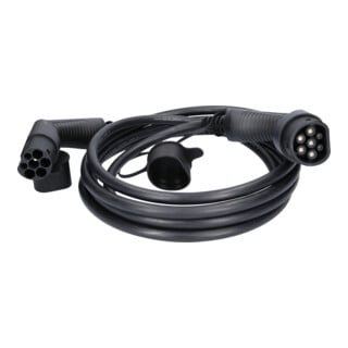 KS Tools Cavo di ricarica diritto efuturo, tipo 2 su connettore tipo 2, 3 fasi, fino a 22kW, 32A, 400V, modalità 3,5m