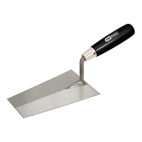 KS Tools Cazzuola per stuccatori, angolare, 200mm, con manico in legno