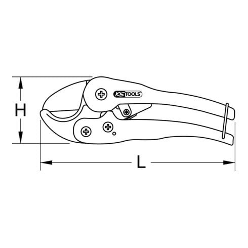 KS Tools Cesoie per tubi di plastica