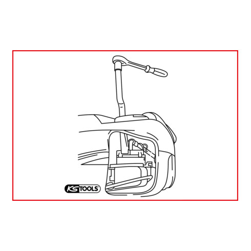 KS Tools Chiave  1/2" per pompe carburante VAG, Ø100mm