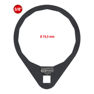 KS Tools Chiave 3/8" per filtro olio, Ø74,5mm/15 lamelle