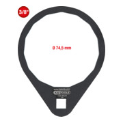 KS Tools Chiave 3/8" per filtro olio, Ø74,5mm/15 lamelle