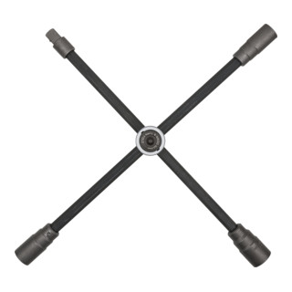 KS Tools Chiave a croce per bulloni ruote auto con snodo, 3/4"x24x27x32mm