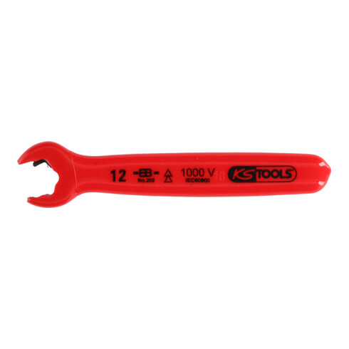 KS Tools Chiave a forchetta a cricchetto con isolamento protettivo, 10mm