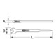 KS Tools Chiave a forchetta BRONZEplus per montaggio, con perno, a gomito, in pollici-3