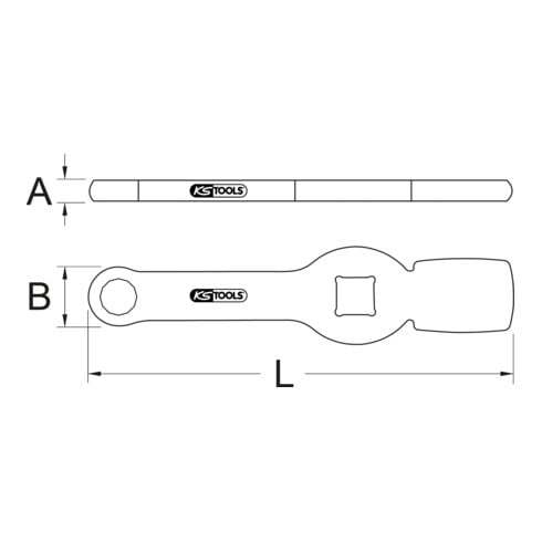 KS Tools Chiave ad impulsi dodecagonale 3/4" con 2 superfici di battuta