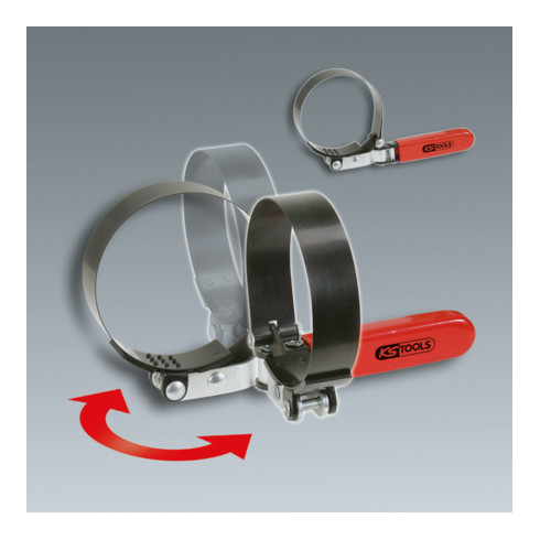 KS Tools Chiave a nastro per filtro dell'olio, senza gradini