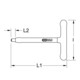 KS Tools Chiave a T isolata 3/8", 200mm-3