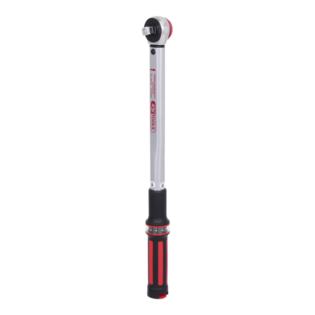 KS Tools Chiave dinamometrica 1/2"; ERGOTORQUE® precision 40-200 Nm con Quick-Lock, testa del cricchetto intercambiabile a manopola