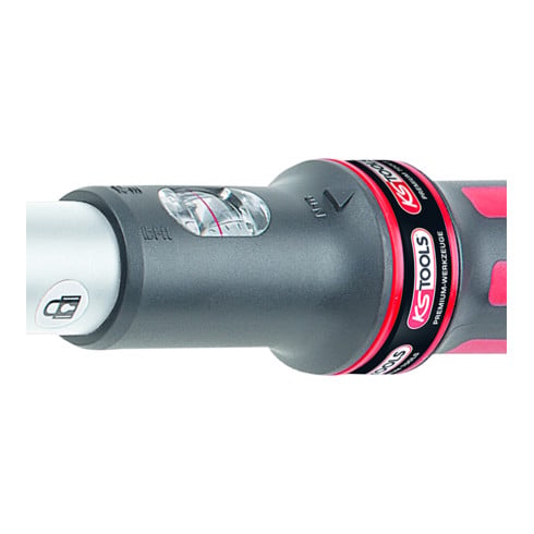 KS Tools Chiave dinamometrica di base ERGOTORQUE 1/2", con testa a cricco reversibile a manopola, 40-200Nm