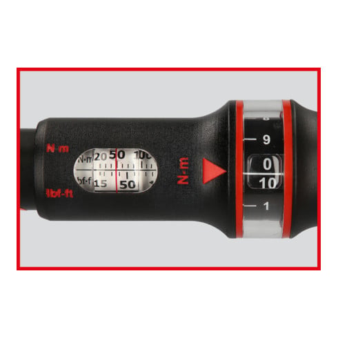 KS Tools Chiave dinamometrica ERGOTORQUE precision 3/8", a cricco, 10-50Nm