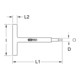 KS Tools Chiave maschio con impugnatura a T isolata, 3x115mm-4