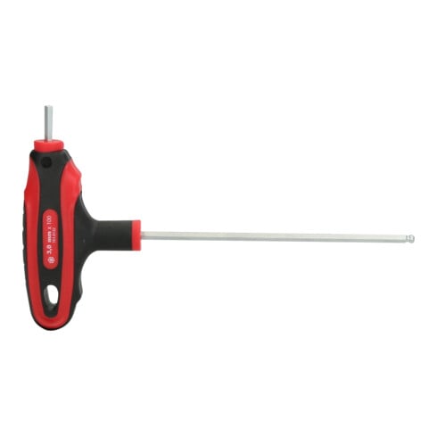 KS Tools Chiave maschio esagonale ERGOTORQUEplus piegata, a testa sferica, a T