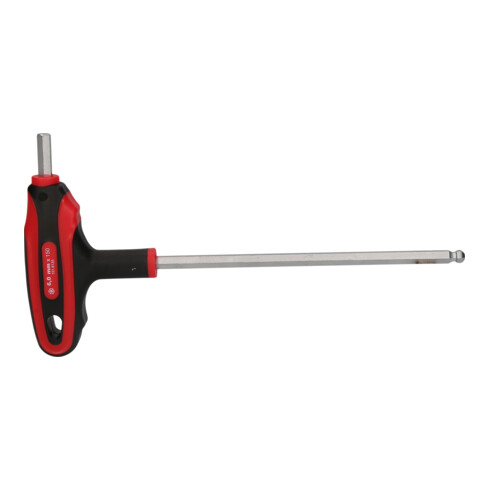 KS Tools Chiave maschio esagonale ERGOTORQUEplus piegata, a testa sferica, a T