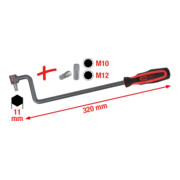 KS Tools Chiave per assetto ruote per Mercedes, 3pz.