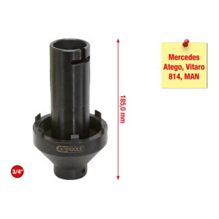 KS Tools Chiave per dadi 3/4" con 6 perni per Mercedes, 80-95mm