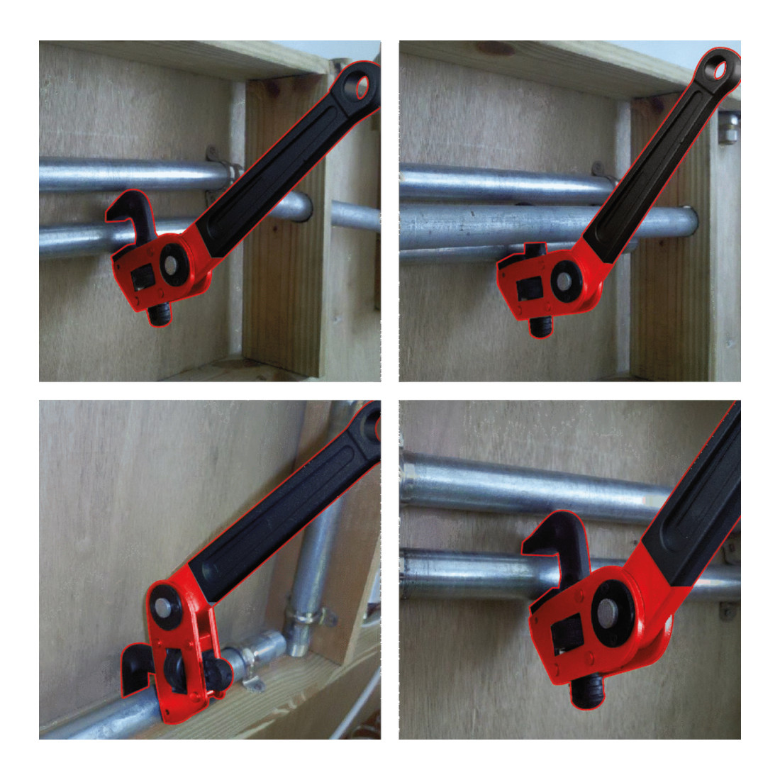 KS Tools Chiave per tubi 1,1/2" a una mano, con testa regolabile